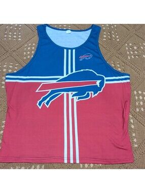 Buffalo Bills NFL Football Blue Red White Tank Top Shirt Men's XL